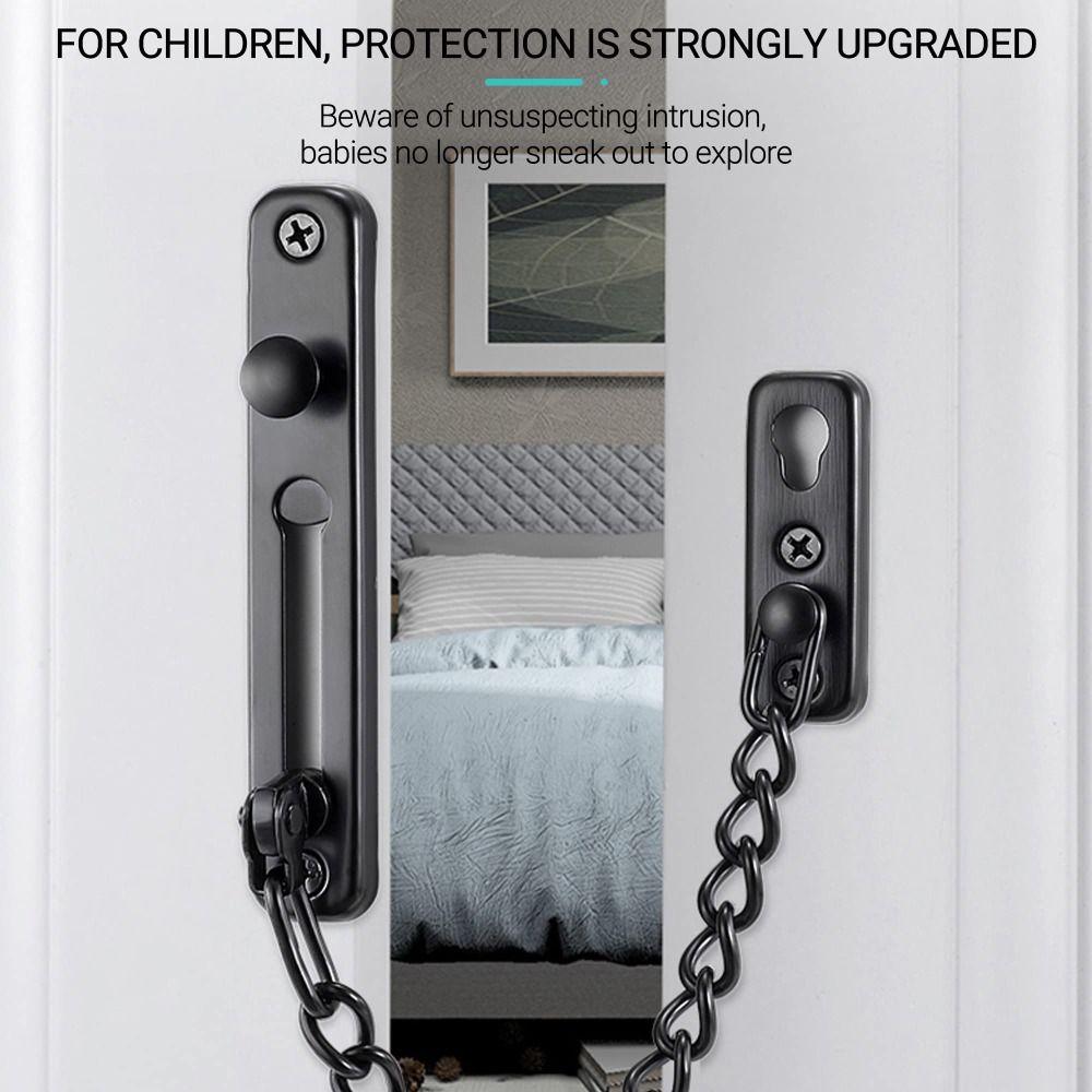 No-drill Door Chain Lock Guard Against Theft Anti Theft Press Lock Security Chain Lock Office
