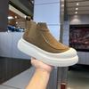 Winter velvet warm thick-soled leather boots thickened Martin boots casual high-top cotton shoes zmd