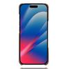 For iPhone 17 Pro Max Case Dual Card Slots PU Leather + Hard PC Phone Cover