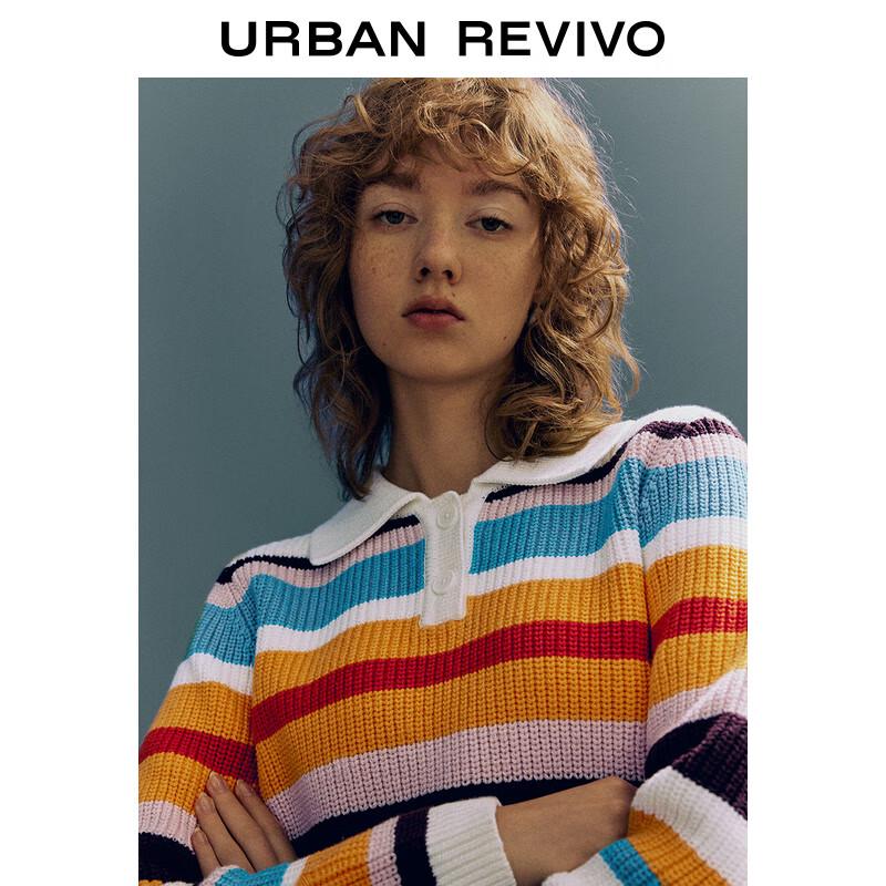 UR Women's Color-block Polo Knit Sweater