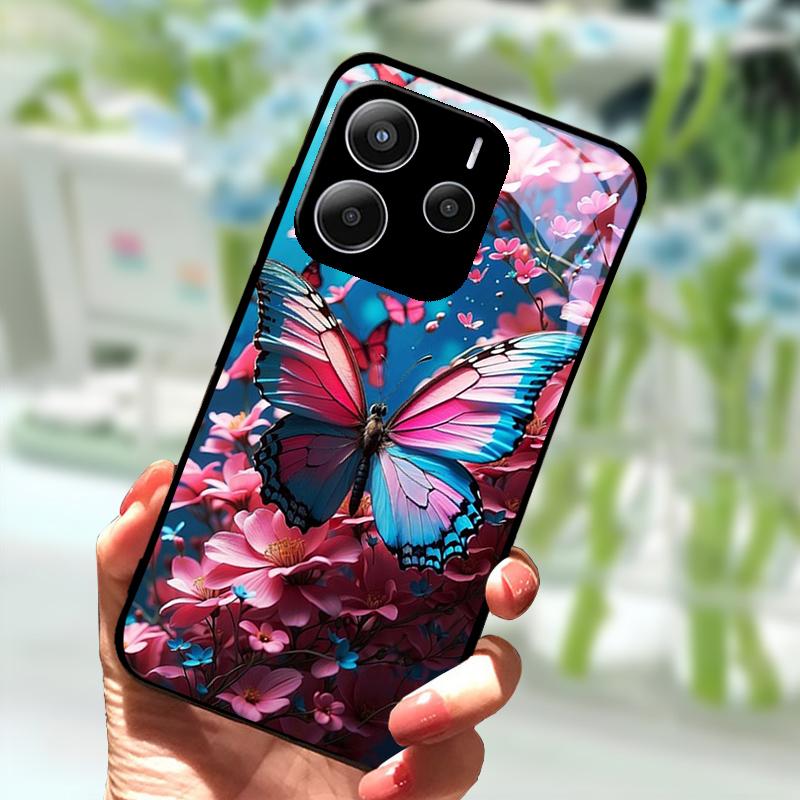 Coque For Redmi Note14 Glass Case 14 Pro 4G 5G New Popular Tempered Glass  Phone Cover For Redmi Note 14 Pro+ 5G Protector Cases