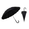 16-Bone long-handled umbrella reinforced automatic umbrella anti-wind umbrella men and women straight rod business umbrella rainbow