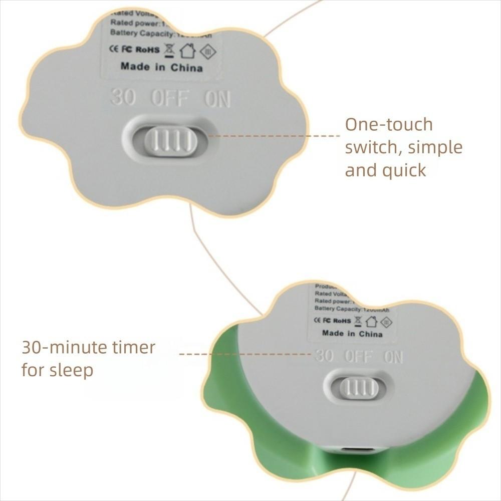 Cute Dimmable Nursery Nightlight Rechargeable Bedside Table Lamp Silicone Frog Night Lamp  Bedrooms