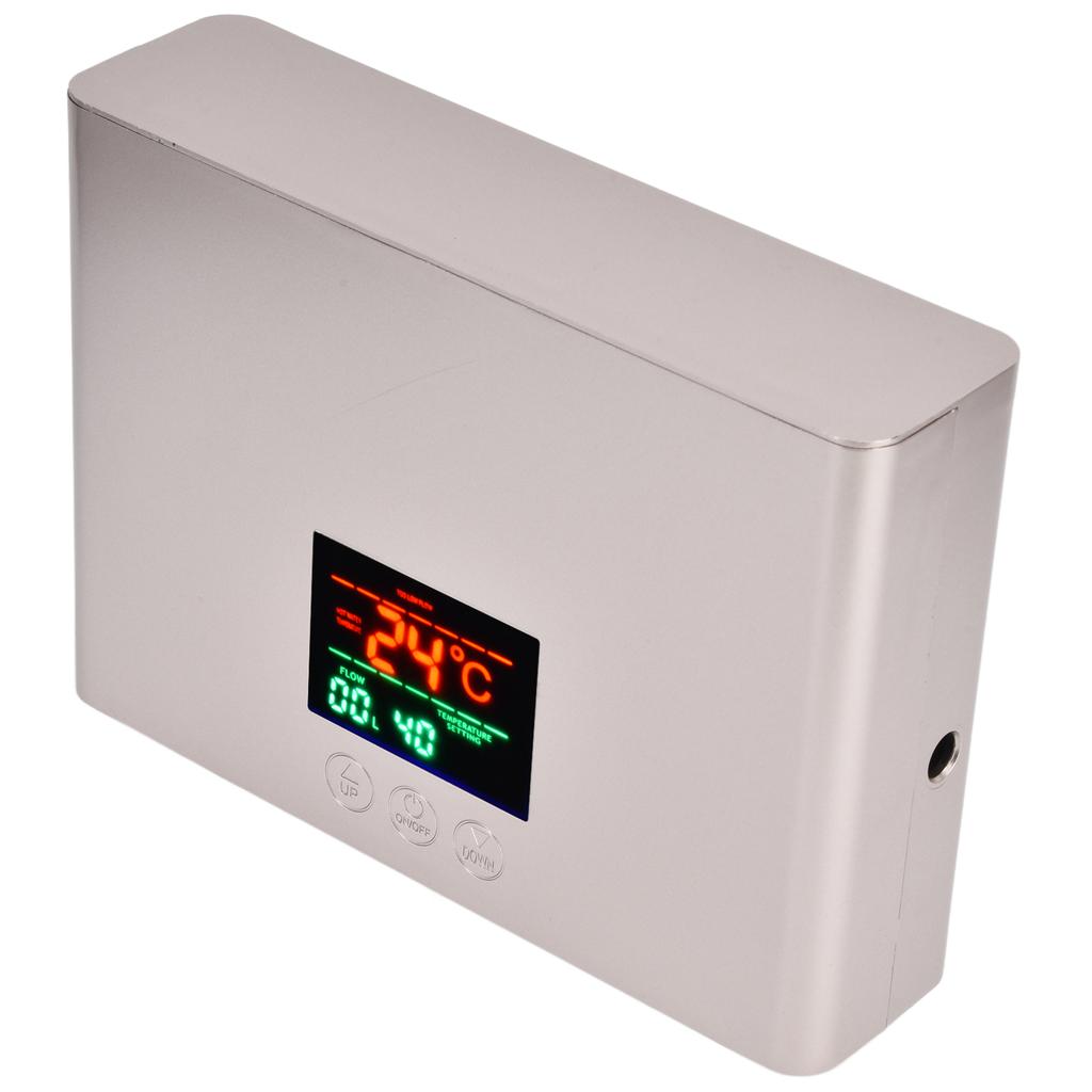 5500W Tankless Instant Electric Water Heater with Touch Panel Remote Control for Kitchen Bathroom 30‑55 celsius  220V