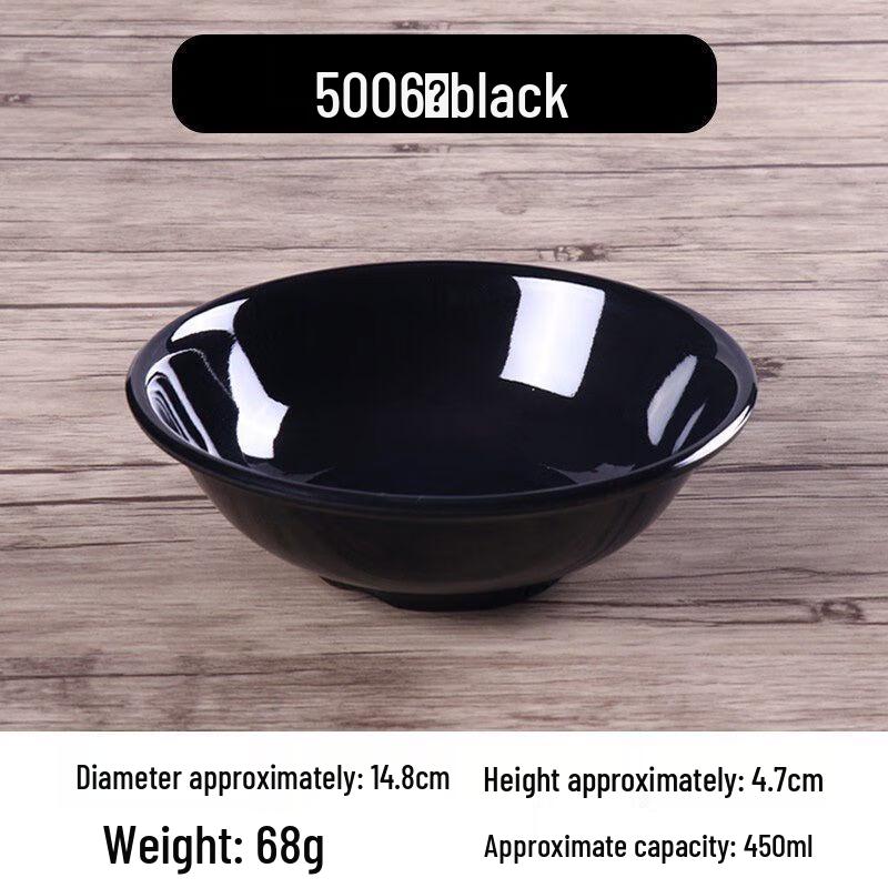 Commercial Imitation Porcelain Melamine Rice and Soup Bowls - 10-Pack
