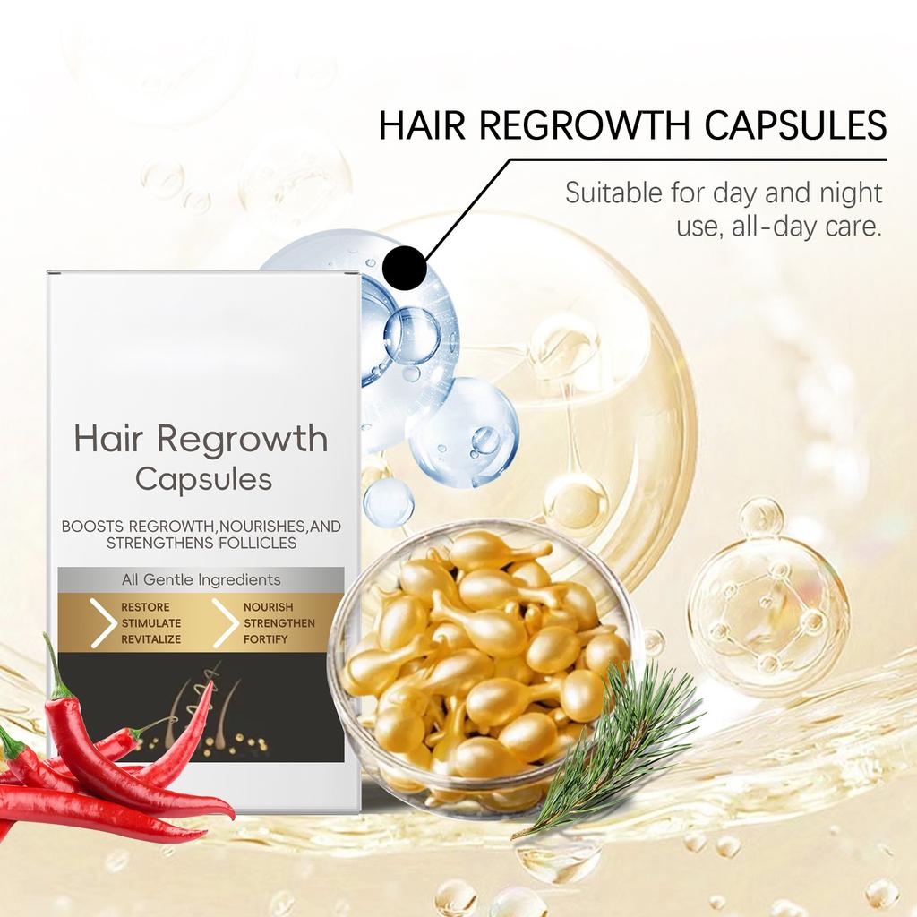 Hair Growth Care Capsules: Hair Growth Essence: Nourish The Scalp And Promote Hair Growth, Healthy Nutritional Care  Cream 30ml