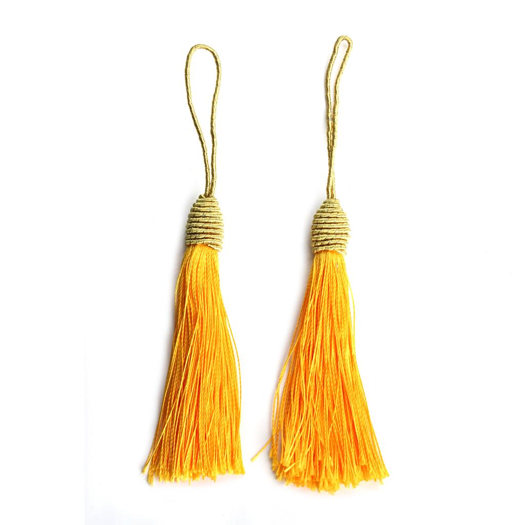 10pcs 15cm Polyester Tassels Pineapple Head Hanging Rope Bookmark Tassel Fringe For DIY Key Chain Earring Clothing Accessories