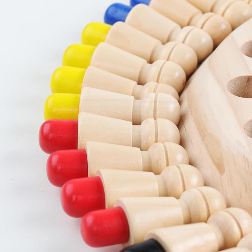 Memory Development Chessboard Game for Toddlers - Wooden Puzzle Learning Toy for Skill Building and Cognitive Training