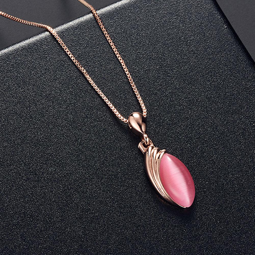 BLUELANS HALSKETTE Wunderschöne Halskette Ohrhänger Schmuck Edelstein Marquise Set Anhänger Ohrstecker Damen Geschenk