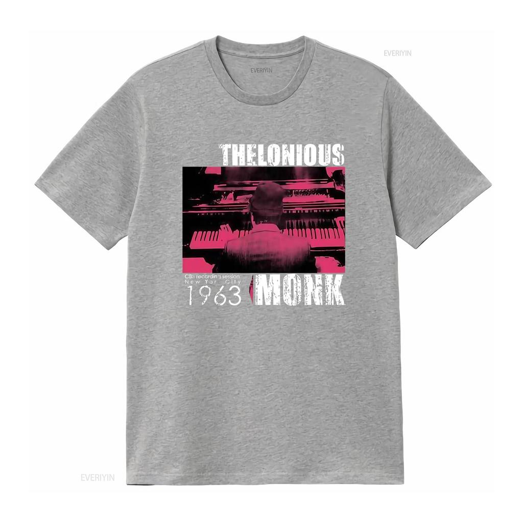 THELONIOUS MONK CBS Sessione di Registrazione New York City 1963 T Shirt da Uomo S M L XL 2XL Hi Fidelity Merch vintage Lavata