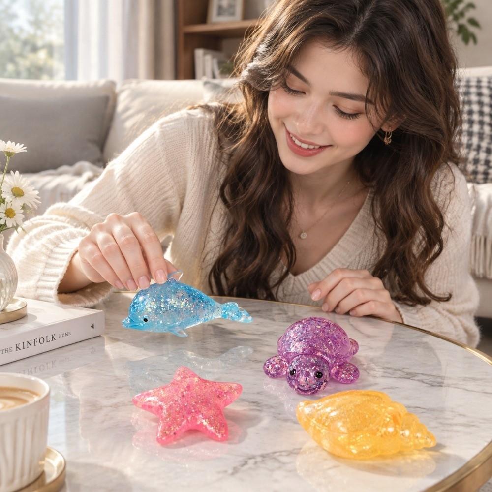 Super Soft Turtle Squeezable Toy Squishy Ocean Blocks Whale Sensory Toy Kids Gifts