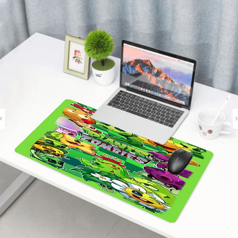 Plants Vs. Zombies Print Mouse Pad, Anti‑Slip Desktop Keyboard Mat, for PC Laptop Gaming Working Daily Use, Cool Festival Surprise Gift