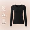 German Velvet Warm Lace Round Neck Underwear Set: Fleece-Lined, Heat-Generating for Men & Women