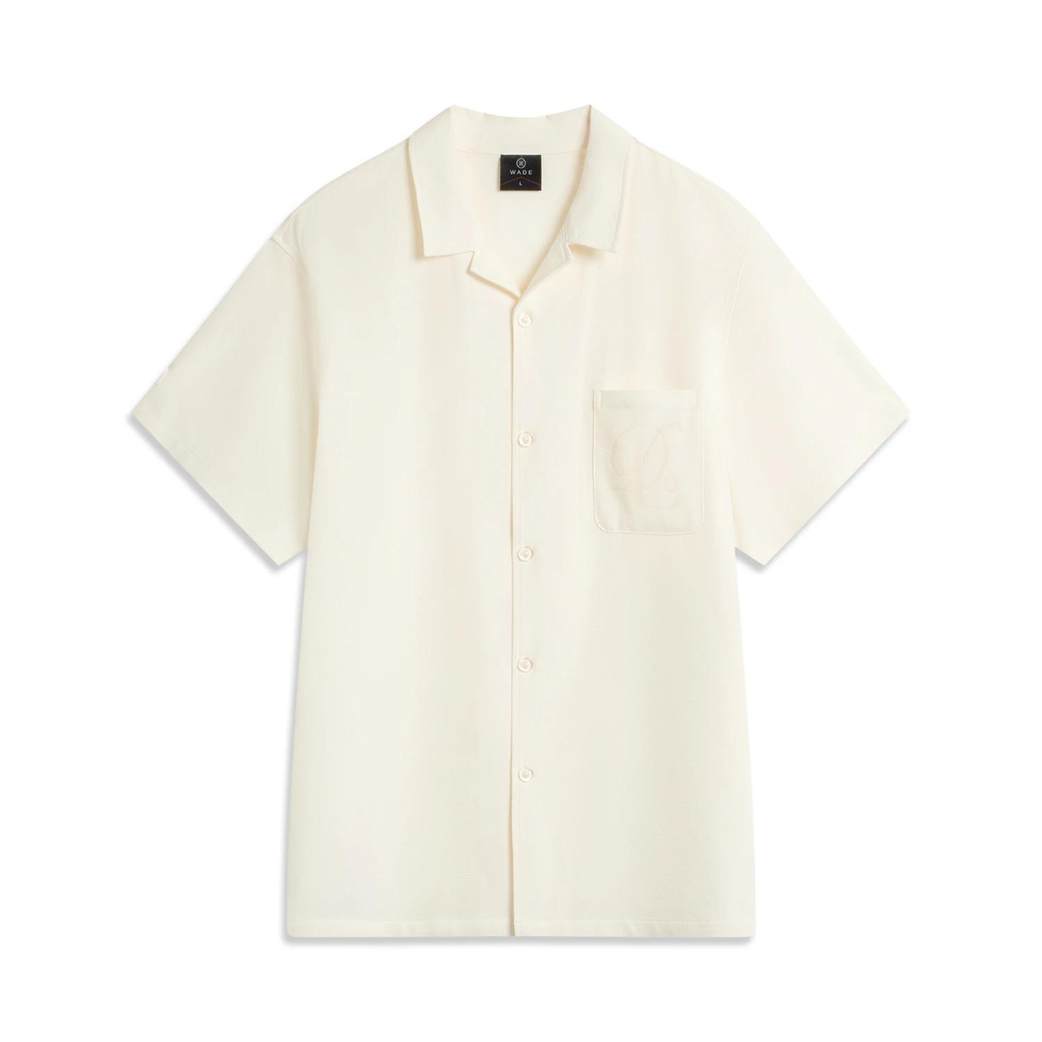 

Li Ning Wade Series Solid Color Soft Breathable Versatile Casual Short Sleeve Shirt Men shirts ASHV199-2 L