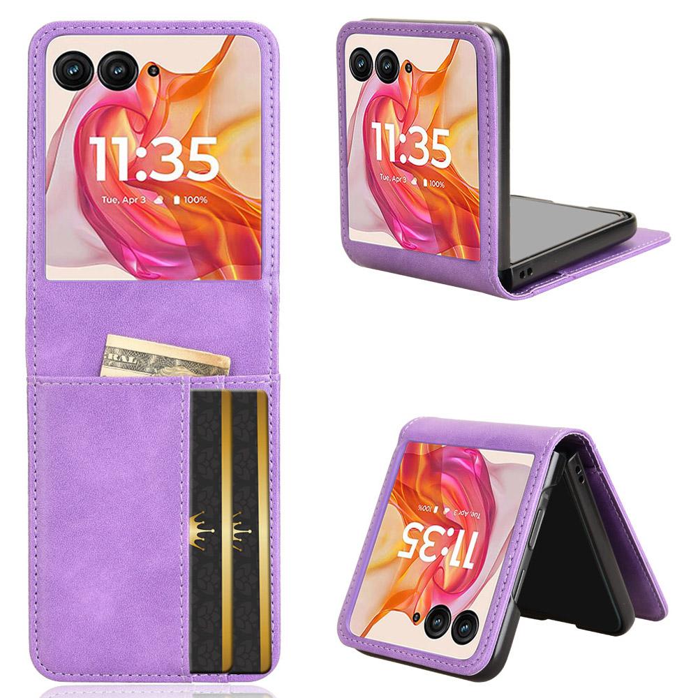 For Motorola Razr 50 Ultra 5G Wallet Case Shockproof Leather Phone Cover