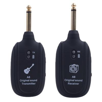 Guitar Wireless System A8 Pickup Transmitter Receiver for Electric Guitar Bass