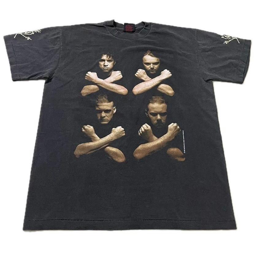 Vintage Metallica Birth School Death Size L 90s Single Stitch T-shirt REPRINT