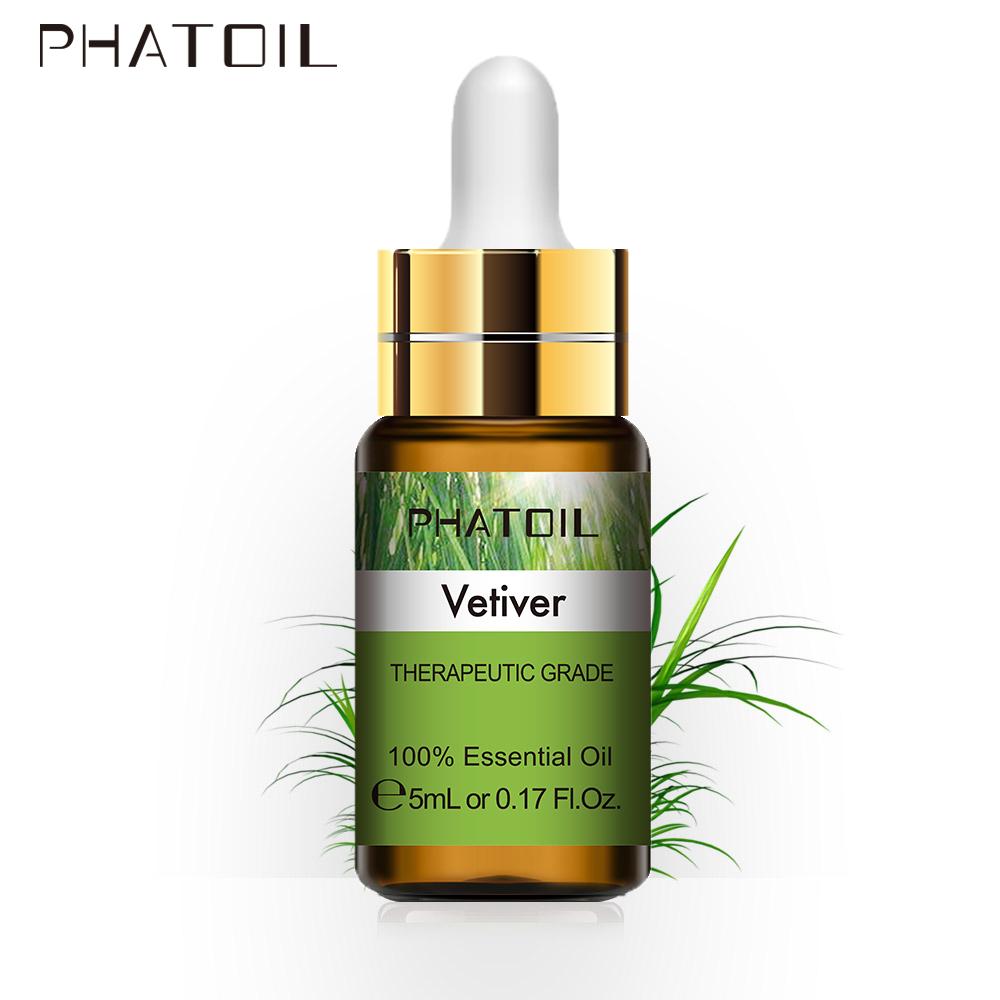 

PHATOIL Ветивер Натуральное эфирное масло Здоровый успокаивающий воздух Свежий уход Улучшение сна Снятие стресса Чистый растительный экстракт Арома-масло 5 мл/10 мл/30 мл/100 мл 1 PC