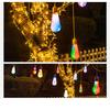 Colorful LED Tree Pendant Light - Glazed Wishing Bottle for Outdoor Festival and Street Decoration