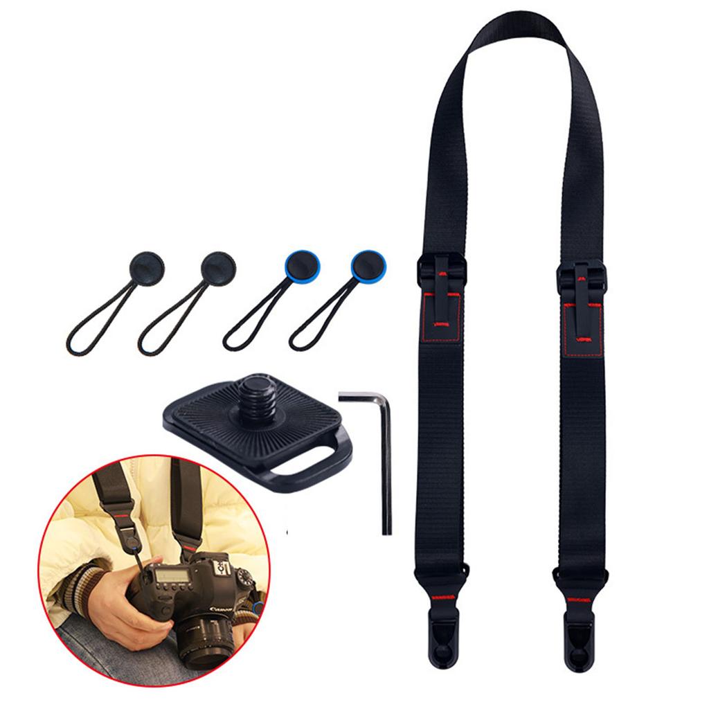Shoulder Neck Strap for SLR DSLR and Mirrorless Cameras Universal Nylon Lanyard Quick Release Photographers Camera Belt