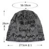 Letter Print Beanie Hats For Women Men Vintage Wasteland Style Spring Summer Warm Fleece-lined Winter