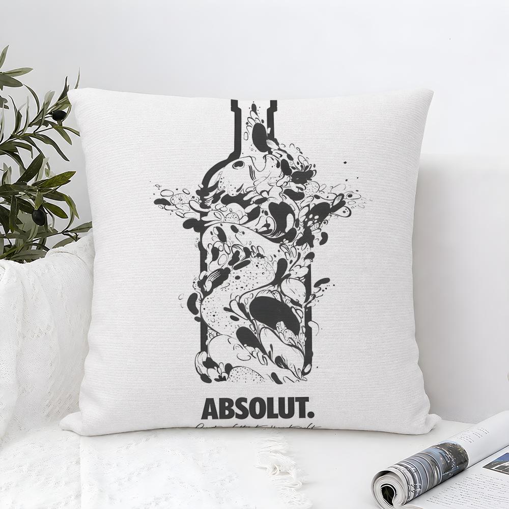 Vodka Aabsolut Swedish Cushion Cover Throw Pillow Soft Short Plush Cozy Durable Colorfast For Sofa Bedroom Home Decor Gift