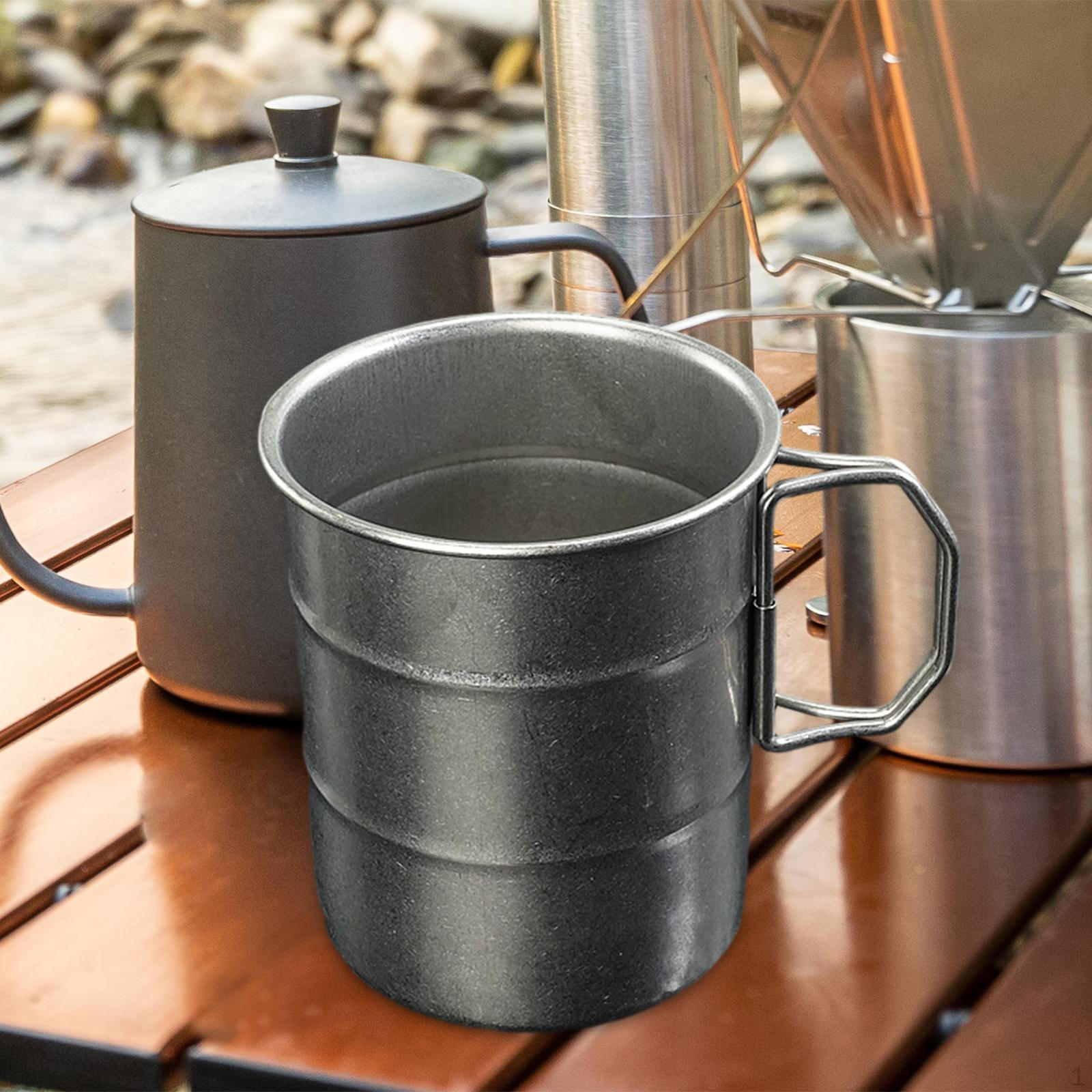 

Кружка из нержавеющей стали для кемпинга и путешествий 500ml Folding Handle