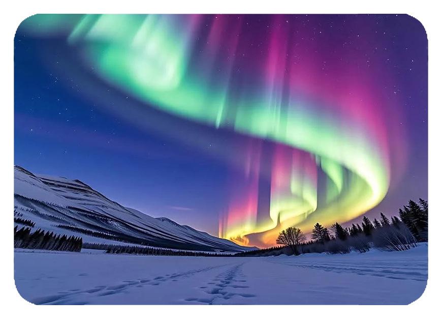 Dreamy Aurora 3D Crystal Glass Magnetic Refrigerator Sticker – Colorful Metal Home Decoration Gift