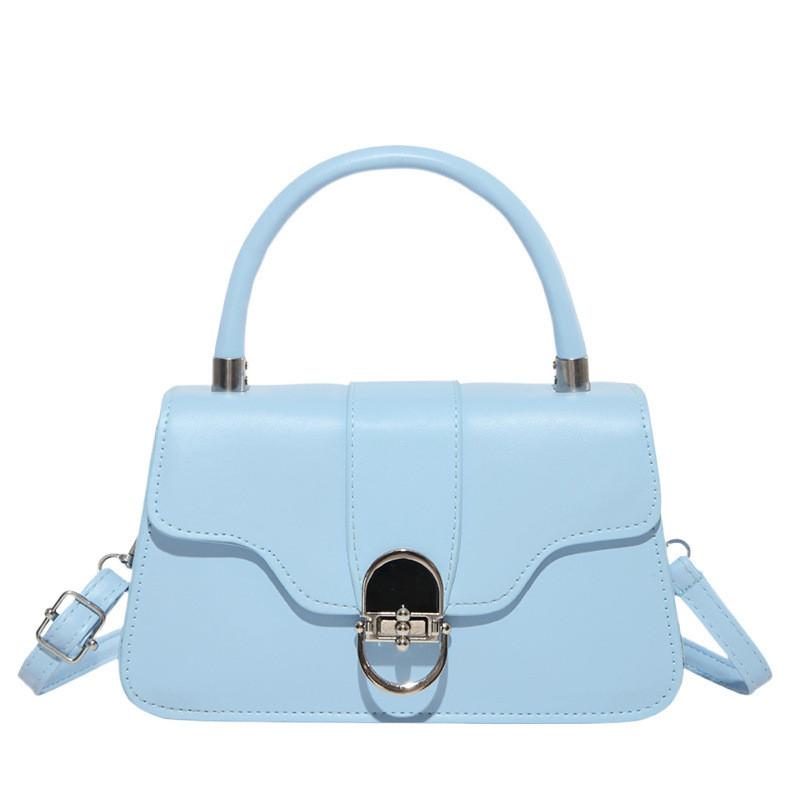 Urban Minimalist Pu Crossbody Bag For Daily Use With Lock Closure And Phone Pocket