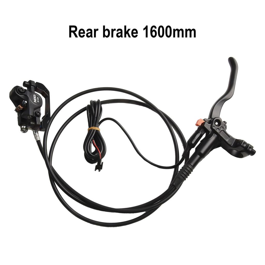 Hydraulische Scheibenbremse Aluminiumlegierung E-Bike Elektrisches Kabel 180mm Links-hinten Nützlich