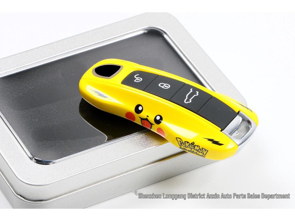 Porsche Pikachu Key Shell: Three-Piece Set for Macan, Cayenne, Panamera, 718