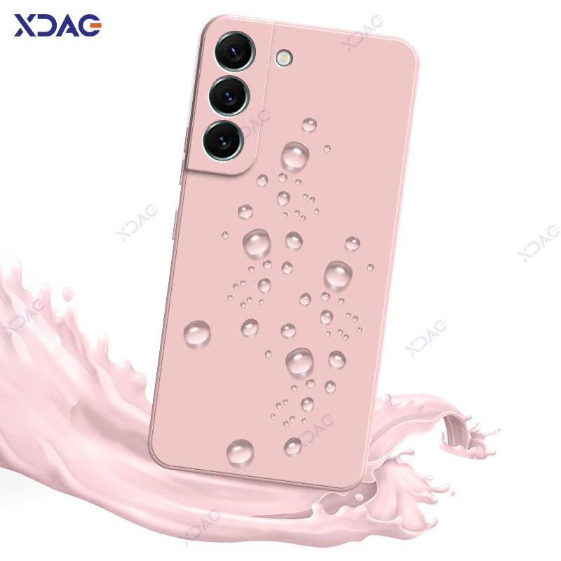 Luxury Square Liquid Silicone Cases for Samsung Galaxy S21 FE S22 Plus Ultra 5G 360 Soft Phone Back Covers Armor Coque