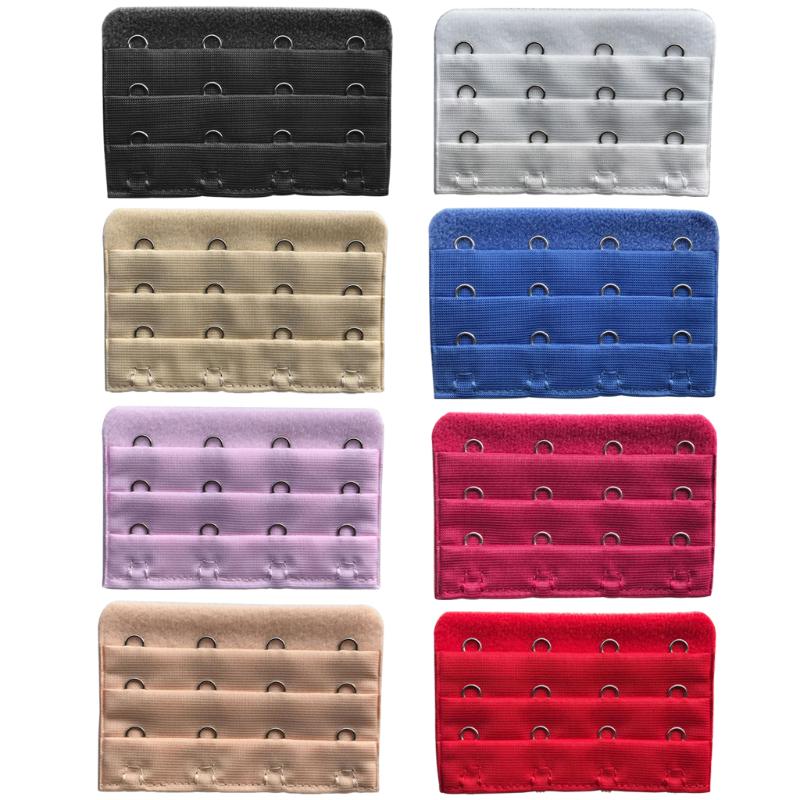 

Женский бюстгальтер расширитель ремень пряжки расширение 3 строки 4 Крючки конфеты цвет регулируемый