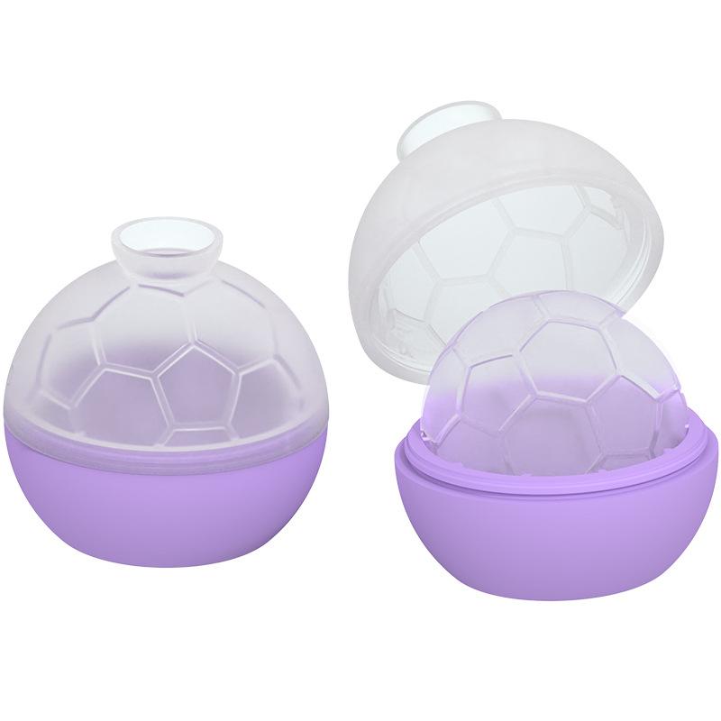 2pcs Silicone Ice Cube Tray with Ball Mold Whiskey  Mold Home Use Soccer Ball Tray  Mold