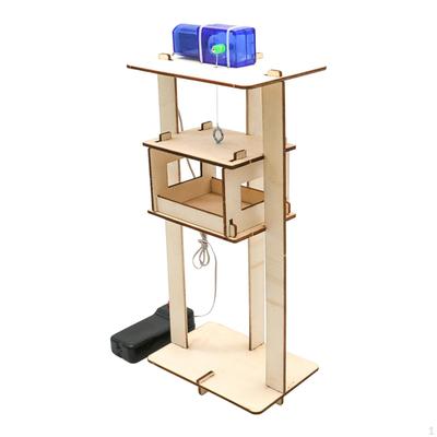 Electric Elevator Toys DIY Assembled Science Experiment Educational Toy Preschool Teaching