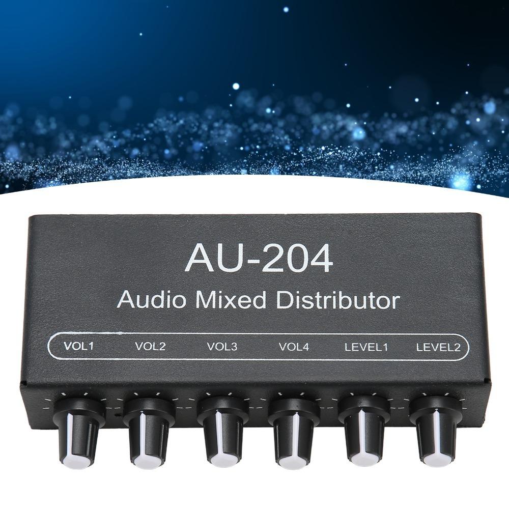 3.5mm Interface Headphone Amplifier Mixer DC 5-15V Signal Mixer Box for Studio Use