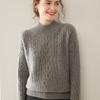 Retro Cable Knit Three-Ply Thickened Loose Pullover Sweater for Autumn and Winter