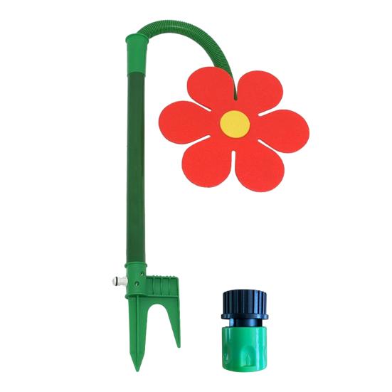 

Dancing Daisy Lawn Sprinkler Crazy Daisy Garden Sprinkler 360-Degree Rotating Sun Flower Sprinkler for Watering Yard Plants Kids Pets Playing Flower червоний