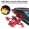 Universal Aluminum Fender Eliminator Kits LED Light Motorcycle License Number Plate Bracket Rear Turn Signal Lamp Holder CNC