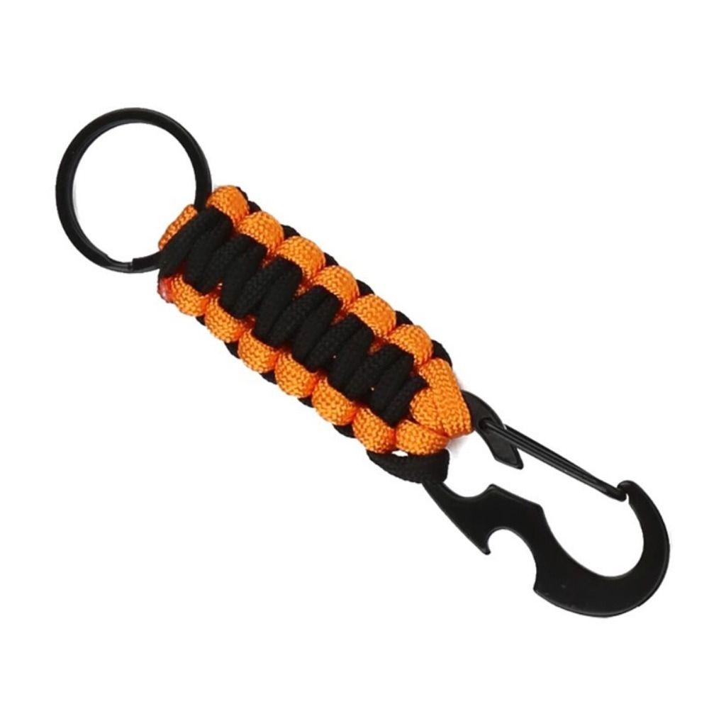 Rope Keychain Bottle Opener Keyring Umbrella Rope Keychain Bottle Opener Key Chain Climb Keychain оранжевый