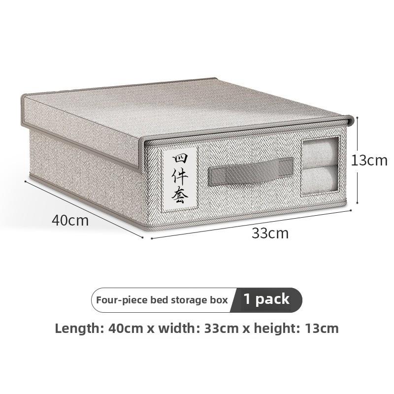 Oxford Cloth Storage Boxes for Clothes, Blankets, Bedding Foldable Stackable Closet Organizers for Bedroom