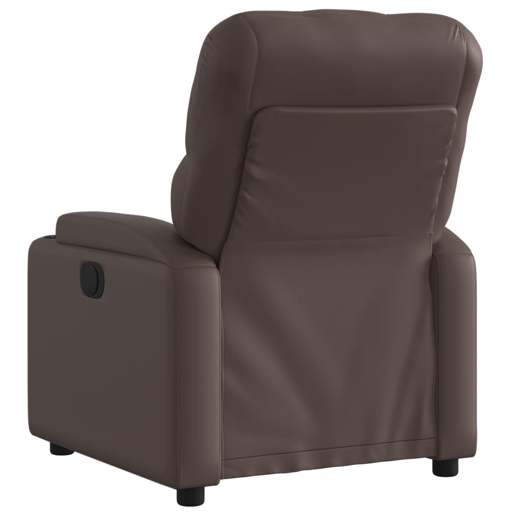 Vidaxl Foldable Armchair, Brown, Faux Leather