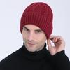 New Autumn and Winter Knitted Warm Pullover Cap Men's Fleece Ear Protection Cap