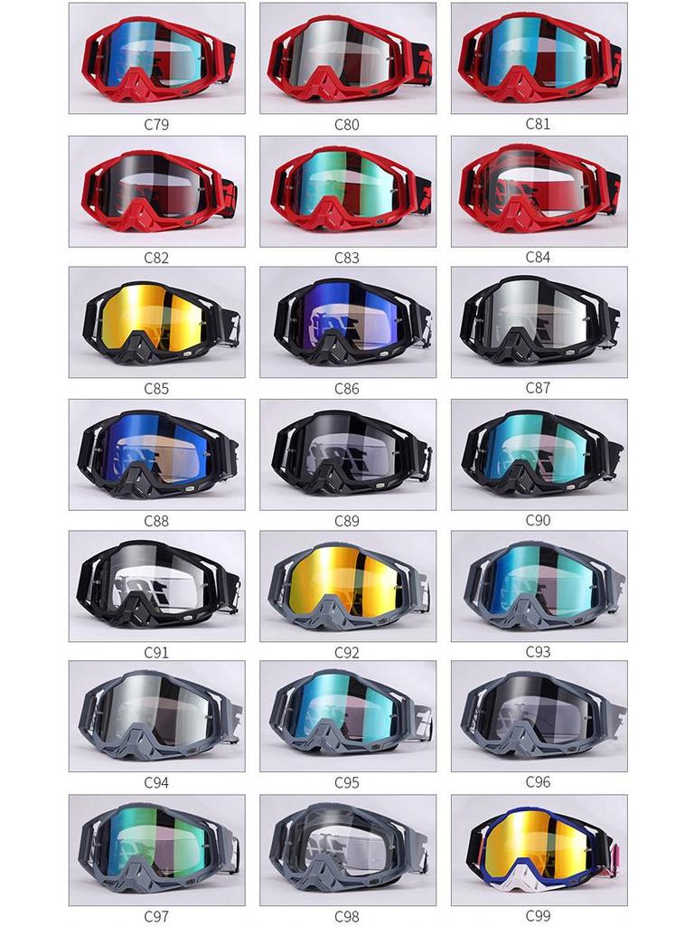 Gafas de Moto y Esquí a Prueba de Viento Transfronterizas: 100% Todoterreno, Equitación al Aire Libre y Protección para Descenso