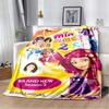 Mia And Me Cartoon Print Flannel Throw Blanket Soft Warm Bed Cover For Kids Bedroom Living Room Sofa Home Decor Gift