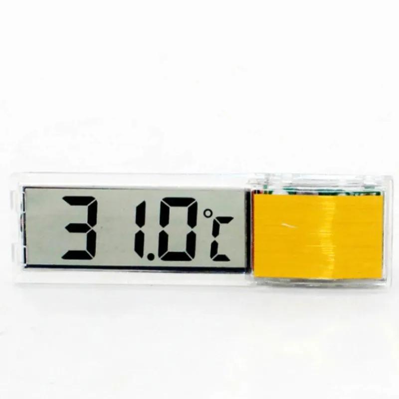 

Fish Tank Thermometer Electronic LCD Digital Fish Tank Temperature Measurement Aquarium Temp Meter Accessories золотистий