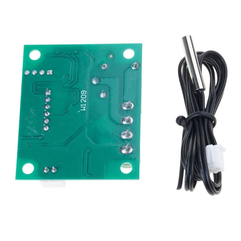 W1209 DC12V Digital Temperature Controller Module With Waterproof Sensoring For Precise Heating And Cooling Control