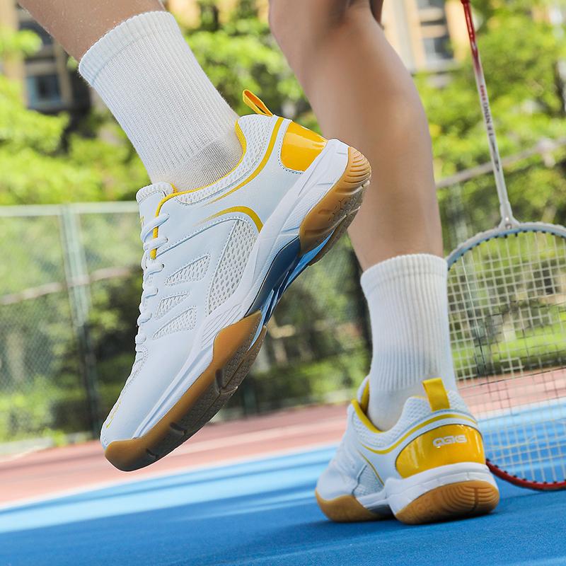 Men Non-slip Tennis Shoes Women Badminton Shoes Table Tennis Shoes Casual White Sneakers Sport Sneakers Large Size