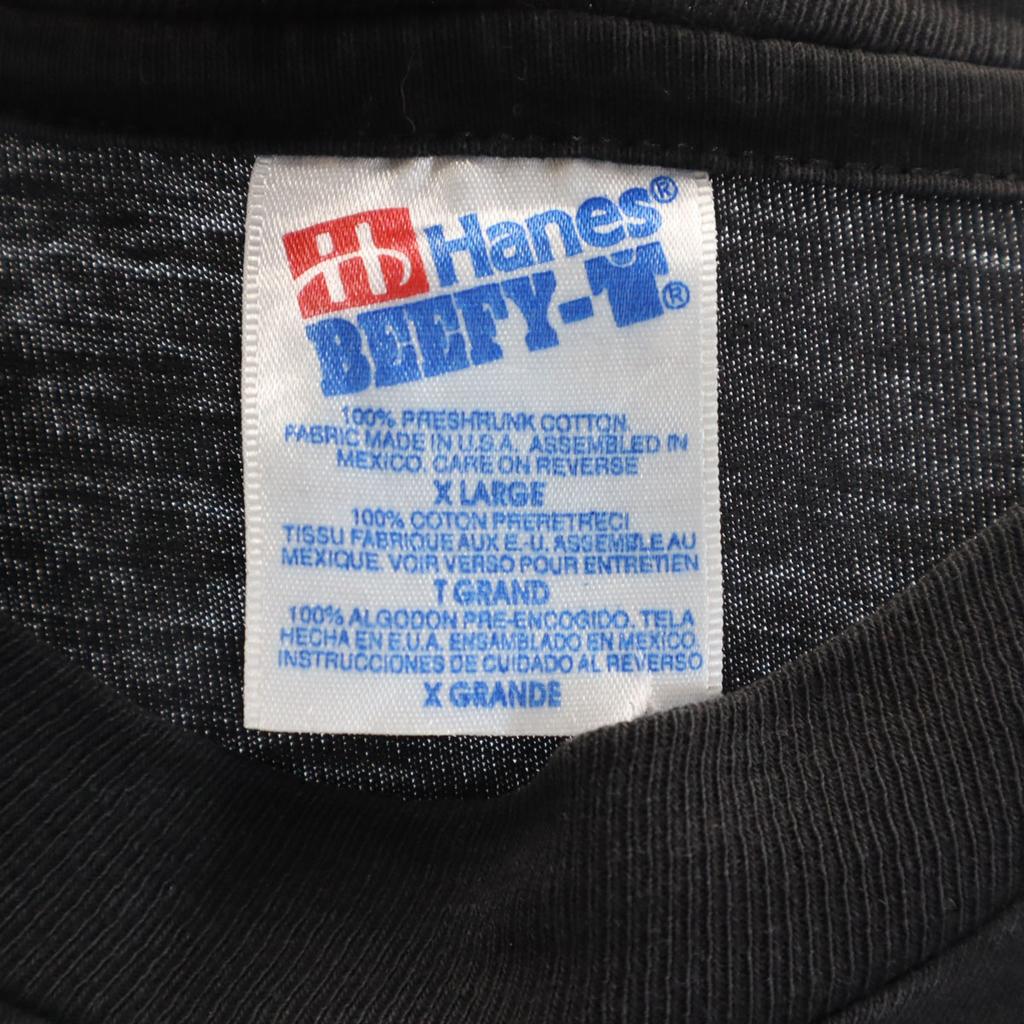 HANES 90s Old USA Made US NAVY Navy DESTINY IN SPACE Short Sleeve T-shirt Men's Used