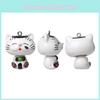 Katzen-Harzfigur Schlüsselanhänger im Cartoon-Stil für Geschenke und Sammlungen